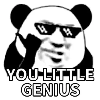 🐼-Funny Panda Man Sticker, Telegram Sticker