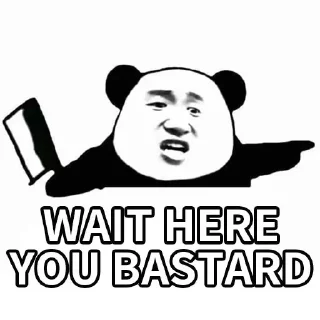 🐼-Funny Panda Man Sticker, Telegram Sticker