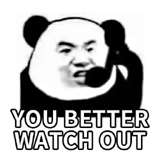 🐼-Funny Panda Man Sticker, Telegram Sticker