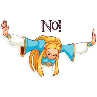 🙅‍♀️-The Legend of Zelda, Telegram Sticker