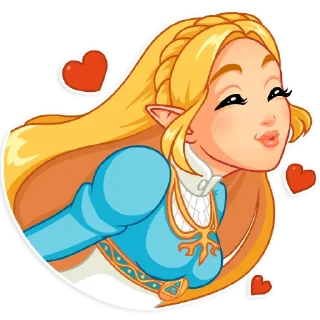 🥰-The Legend of Zelda, Telegram Sticker