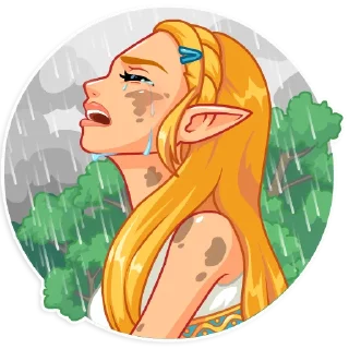 😭-The Legend of Zelda, Telegram Sticker