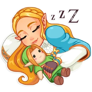 😴-The Legend of Zelda, Telegram Sticker