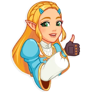 👍-The Legend of Zelda, Telegram Sticker