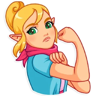💪-The Legend of Zelda, Telegram Sticker