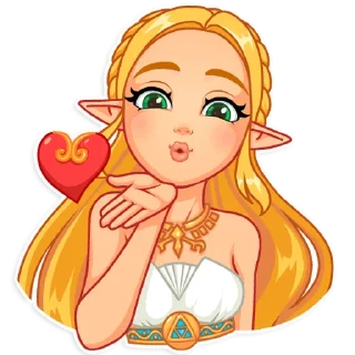 😘-The Legend of Zelda, Telegram Sticker