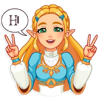 👋-The Legend of Zelda, Telegram Sticker