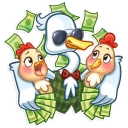 🤑-Mr. Goose, Telegram Sticker