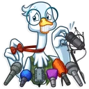 😬-Mr. Goose, Telegram Sticker