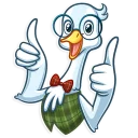 👍-Mr. Goose, Telegram Sticker
