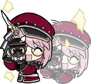 📸-Genshin WeChat P4 @keiriststicks, Telegram Sticker