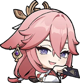 😏-Genshin WeChat P4 @keiriststicks, Telegram Sticker