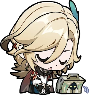 😔-Genshin WeChat P4 @keiriststicks, Telegram Sticker