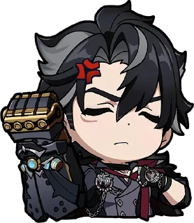 😡-Genshin WeChat P4 @keiriststicks, Telegram Sticker