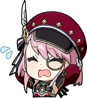 😓-Genshin WeChat P4 @keiriststicks, Telegram Sticker