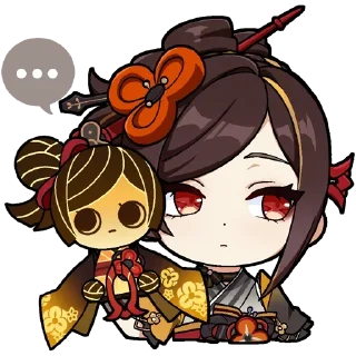 😒-Genshin WeChat P4 @keiriststicks, Telegram Sticker