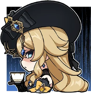 🙄-Genshin WeChat P4 @keiriststicks, Telegram Sticker
