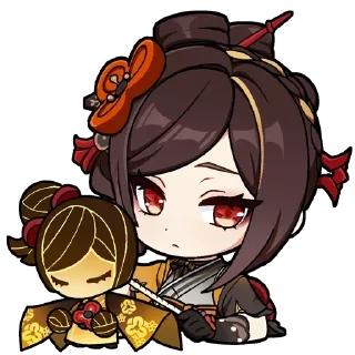 😒-Genshin WeChat P4 @keiriststicks, Telegram Sticker