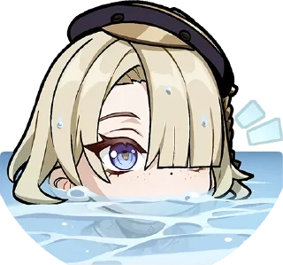 😯-Genshin WeChat P4 @keiriststicks, Telegram Sticker