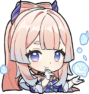 😇-Genshin WeChat P4 @keiriststicks, Telegram Sticker