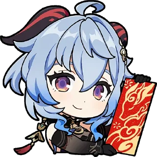🙂-Genshin WeChat P4 @keiriststicks, Telegram Sticker
