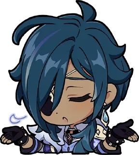 👐-Genshin WeChat P4 @keiriststicks, Telegram Sticker