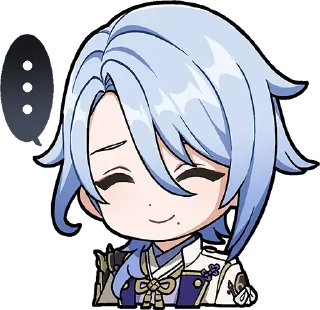 🙂-Genshin WeChat P4 @keiriststicks, Telegram Sticker