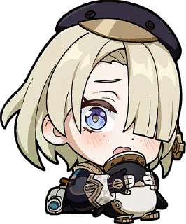 😳-Genshin WeChat P4 @keiriststicks, Telegram Sticker