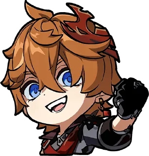 😈-Genshin WeChat P4 @keiriststicks, Telegram Sticker