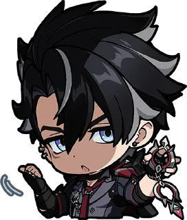 ⛓-Genshin WeChat P4 @keiriststicks, Telegram Sticker
