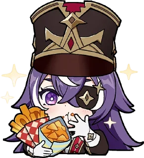 😋-Genshin WeChat P4 @keiriststicks, Telegram Sticker