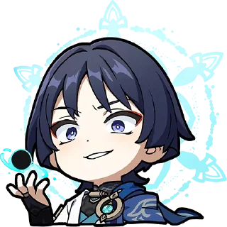 😈-Genshin WeChat P4 @keiriststicks, Telegram Sticker