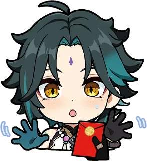 😳-Genshin WeChat P4 @keiriststicks, Telegram Sticker