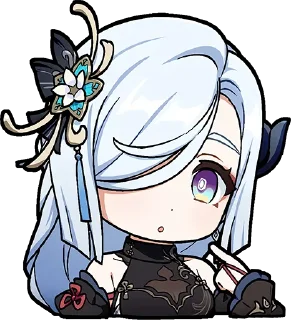 😧-Genshin WeChat P4 @keiriststicks, Telegram Sticker