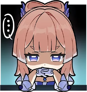 🧐-Genshin WeChat P4 @keiriststicks, Telegram Sticker