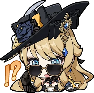 😧-Genshin WeChat P4 @keiriststicks, Telegram Sticker