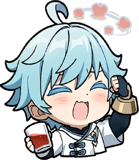 😁-Genshin WeChat P4 @keiriststicks, Telegram Sticker