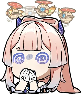 😵‍💫-Genshin WeChat P4 @keiriststicks, Telegram Sticker