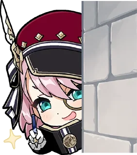 👀-Genshin WeChat P4 @keiriststicks, Telegram Sticker