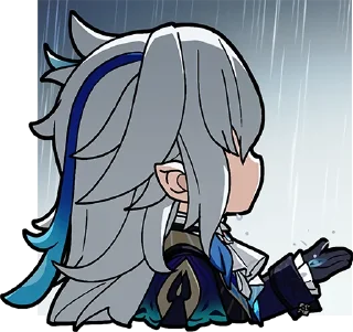 🌧-Genshin WeChat P4 @keiriststicks, Telegram Sticker