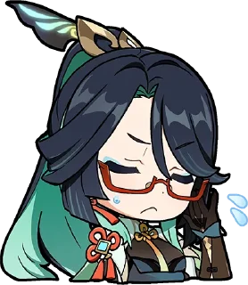 😠-Genshin WeChat P4 @keiriststicks, Telegram Sticker