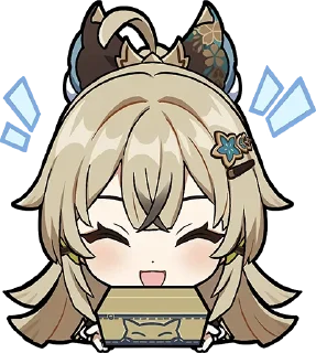 🎁-Genshin WeChat P4 @keiriststicks, Telegram Sticker