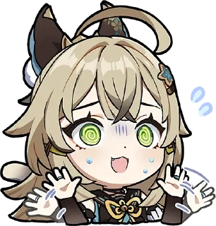 😵‍💫-Genshin WeChat P4 @keiriststicks, Telegram Sticker