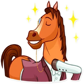 ✨-Gentleman Horse, Telegram Sticker