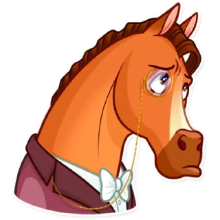 🥺-Gentleman Horse, Telegram Sticker