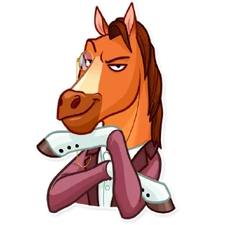 😏-Gentleman Horse, Telegram Sticker