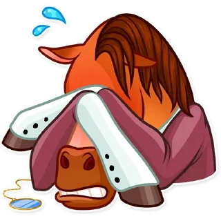 🙈-Gentleman Horse, Telegram Sticker