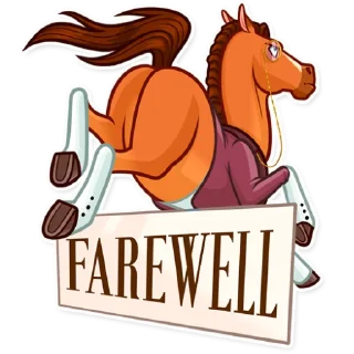 👋-Gentleman Horse, Telegram Sticker