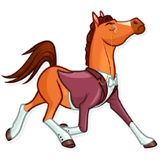 🙅‍♂️-Gentleman Horse, Telegram Sticker
