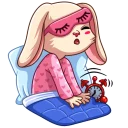 😴-Gentle Rabbit, Telegram Sticker